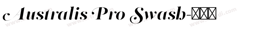 Australis Pro Swash字体转换